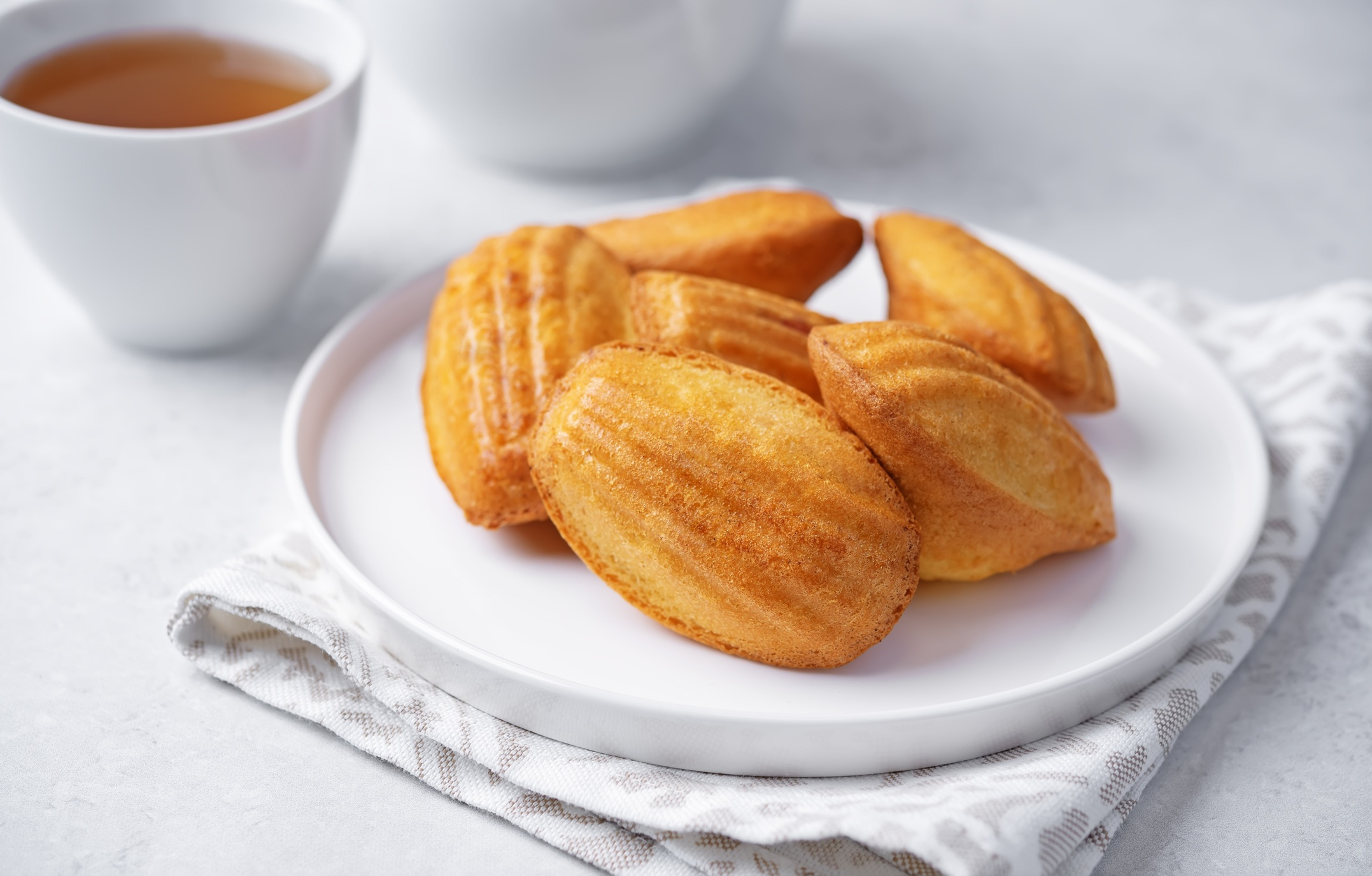 Limeflower and elderflower honey madeleines recipe